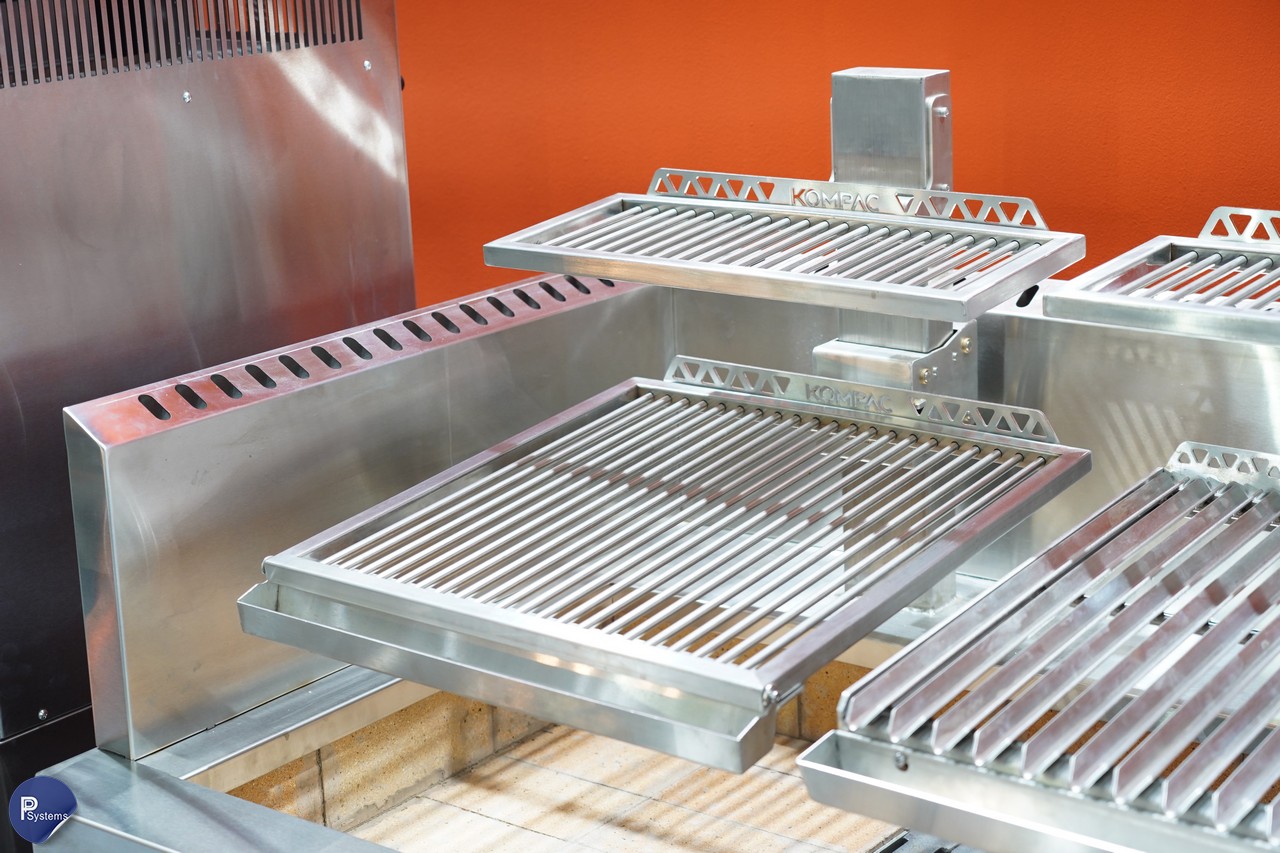KOMPAC x NS-132Dual Argentinian Santamaria Grill l เตาย่างสไตล์อาร์เจนตินา สำหรับการย่างเนื้อด้วยฟืน พร้อมตะแกรงปรับระดับได้