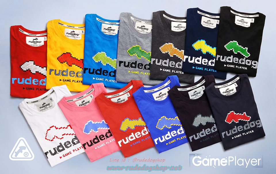 เสื้อยืดแขนสั้นผู้หญิง rudedog รุ่น Game Player (เกมส์-เพลย์เยอร์)