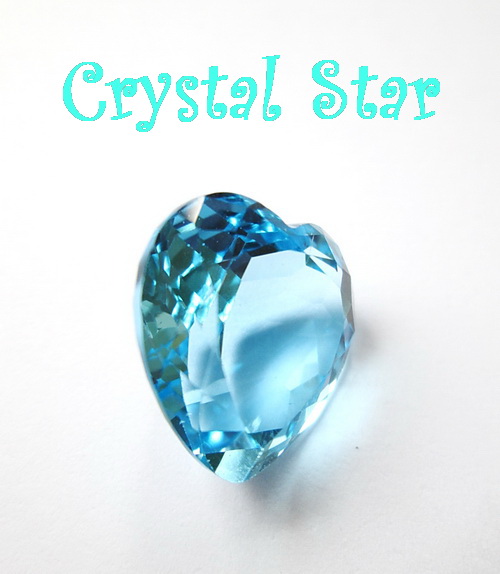 สวิสบลูโทปาซ รูปหัวใจ