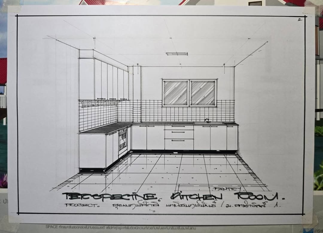 #ครัวบิ้วอิน บ้านคุณพงษ์ศักดิ์ ราคา 140,000- เสา