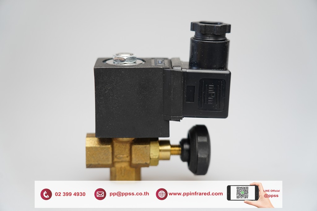 Flow Control Gas Solenoid Valve 1/4" 230V IP65 l โซลินอยวาล์วแก๊ส ชนิดปรับอัตราการไหลได้