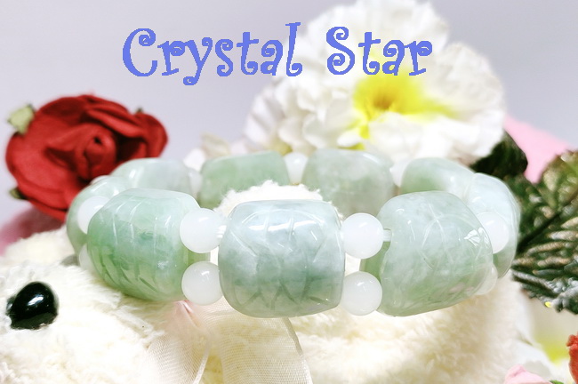 สร้อยข้อมือหยกลายกระดองเต่า