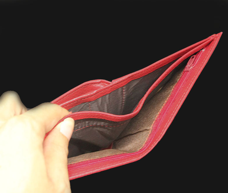 กระเป๋าสตางค์ผู้ชาย MS-215 [มีซิป] ไม่มีกล่อง