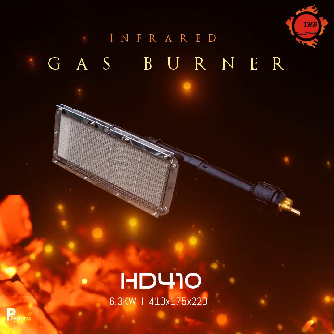 หัวเตาอินฟาเรด THD HD410 6.3KW ขนาด 410x175x220