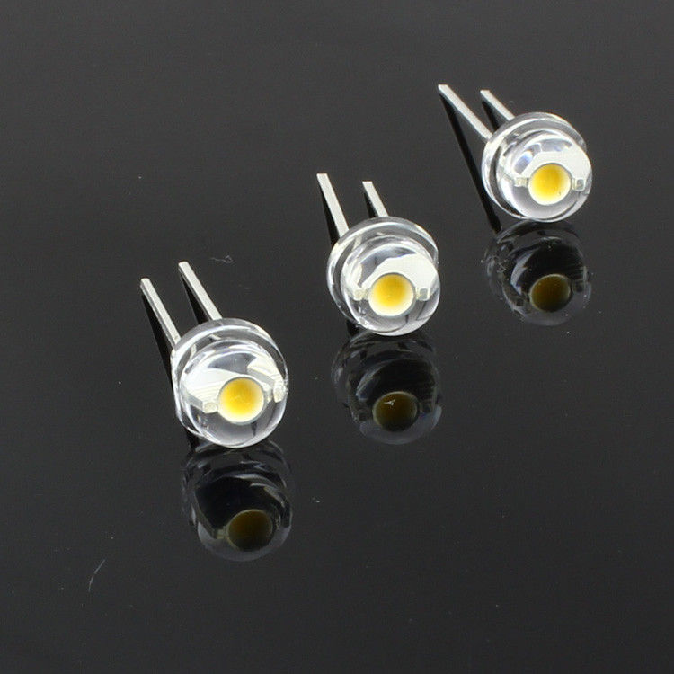LED 4.8มิล แสงขาวใส 3,000mcd ยี่ห้อ HG (เกรด A) 1,000 หลอด