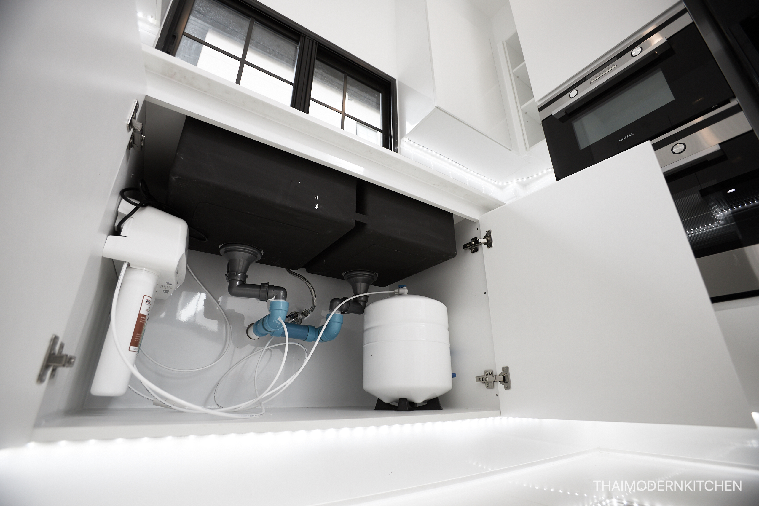 ครัวบิ้วอิน บ้านคุณ ทนงศักดิ์ 1.2+1.96+2.2 ตู้ล่าง 2.2+3.16+2.2 ตู้บน