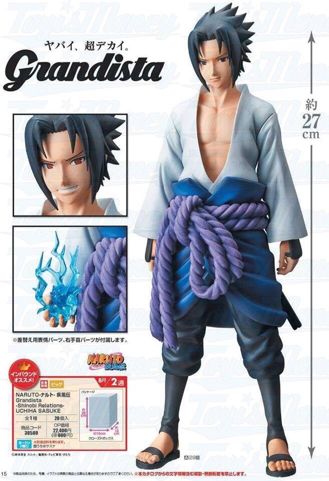 โมเดล ฟิกเกอร์ซาสึเกะ ลิขสิทธิ์แท้ Grandista SASUKE