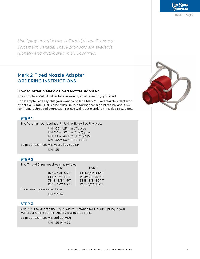 Uni-Spray Product Brochure