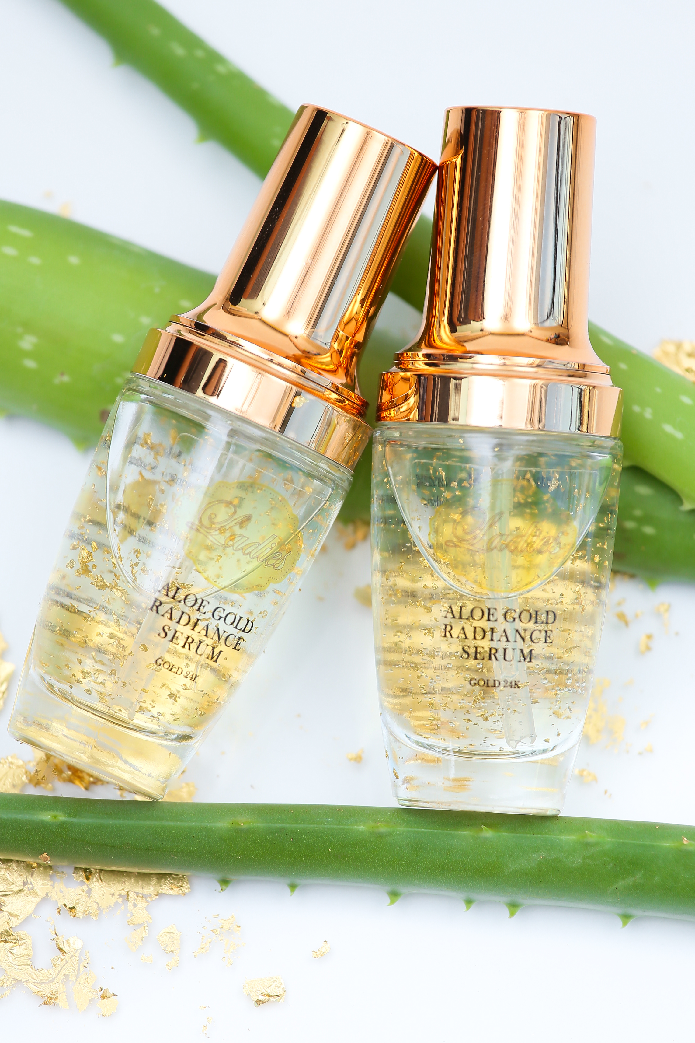 Ladies Aloe Gold Radiance Serum เซรั่มว่านหางจระเข้เข้มข้นผสมทองคำ 24K