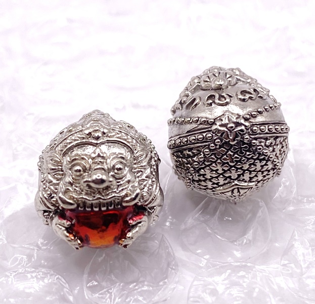 พ่อท่านผ่อง ลูกสะกดพระราหูแปลงฤทธิ์ 2568 ขนาด 1.3 ซม SM141