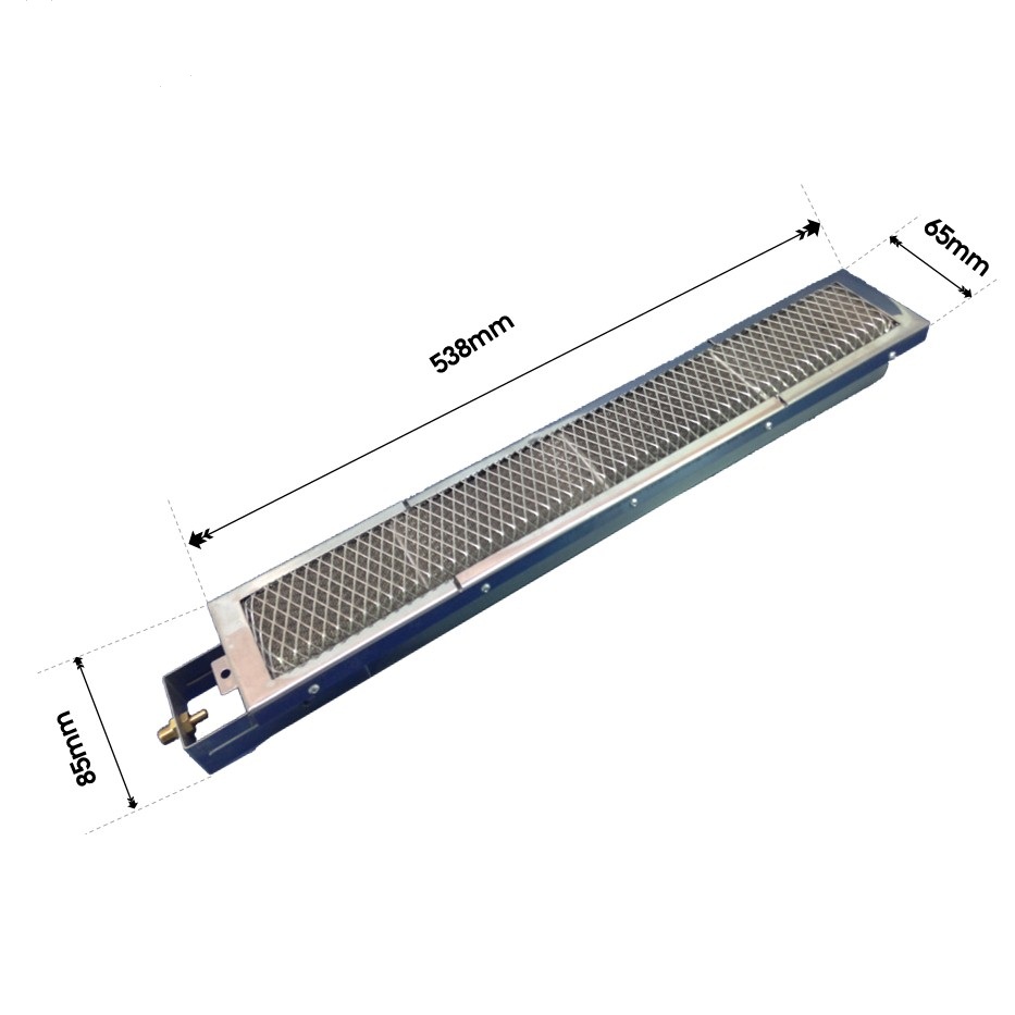 หัวเตาอินฟาเรด THD HD538 3.90KW ขนาด 538x85x65