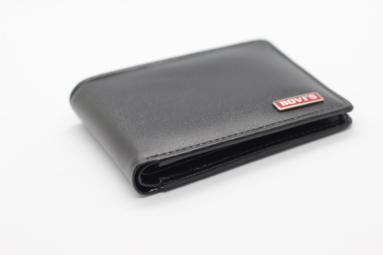 กระเป๋าสตางค์ผู้ชายใบเล็ก MS-237 [สีดำ]