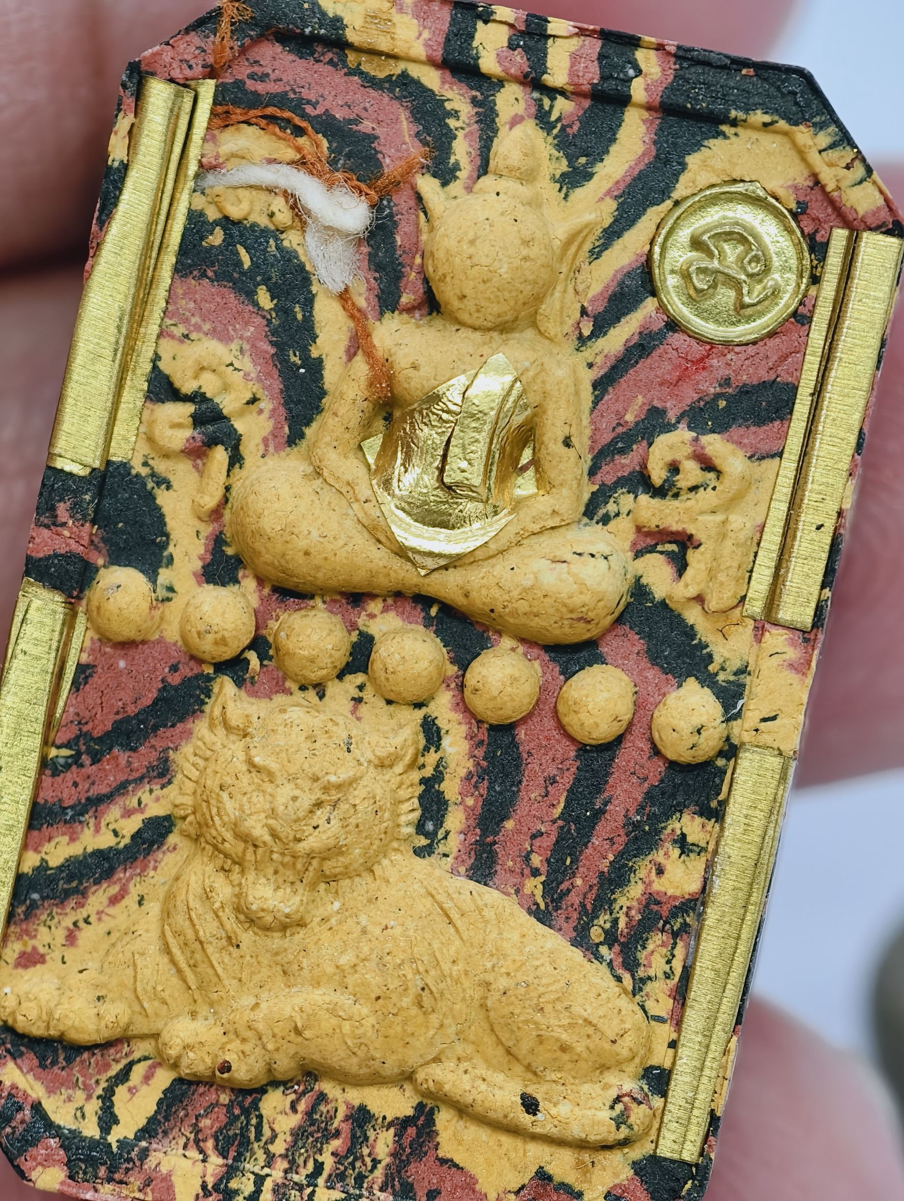 หลวงพ่อประสูติ วัดในเตา สมเด็จเสือนอนกิน พยัคฆ์เศรษฐี มาสเตอร์พีซ หน้าอกทองคำ KA2465