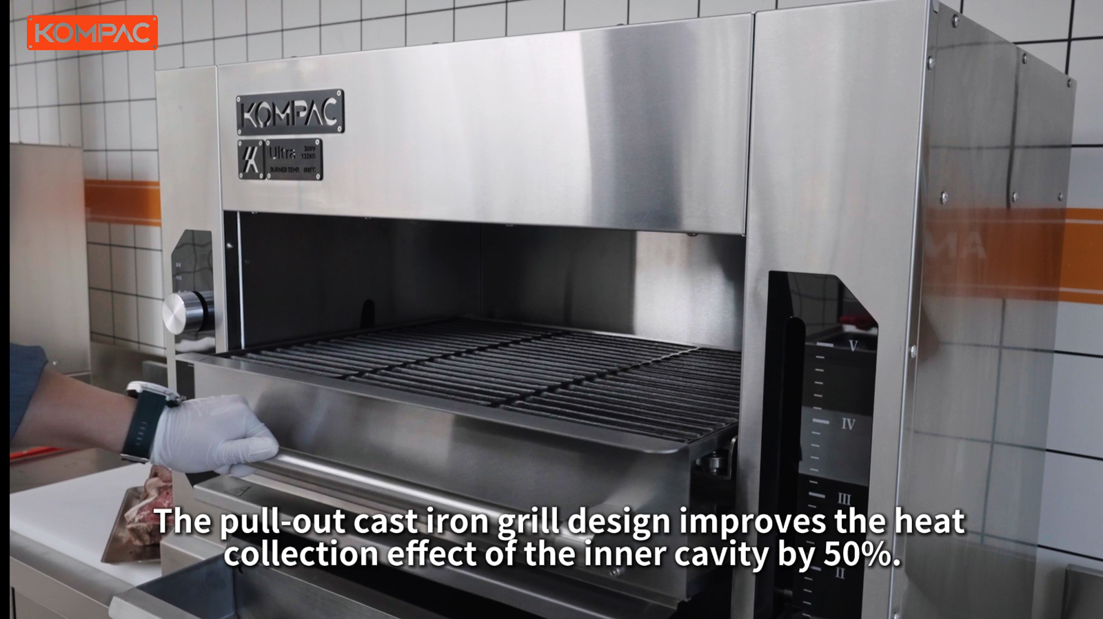 KOMPAC x ND-1 500-800°C Ultra Chef Series Electric Steakhouse Broiler Grill l เตาย่างสเต็กอินฟาเรด 500-800องศาเซลซียส ขนาดใหญ่ ระบบไฟฟ้า สำหรับร้านอาหาร