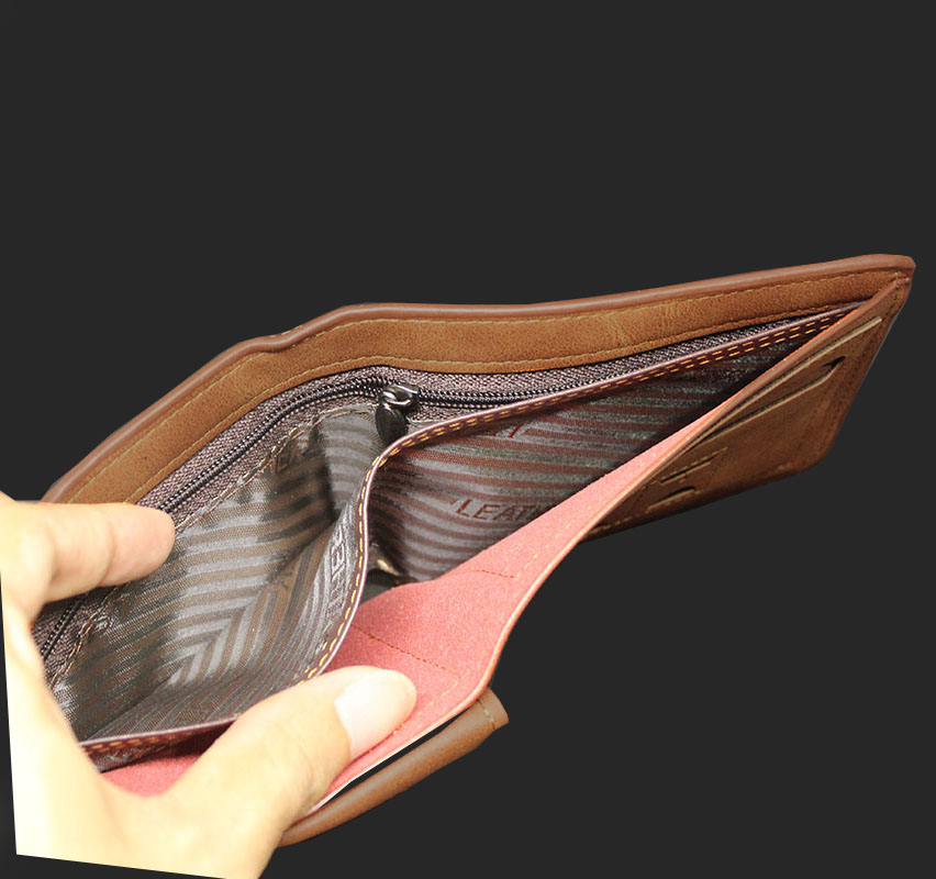 กระเป๋าสตางค์ผู้ชาย MS-218 [มีซิป]