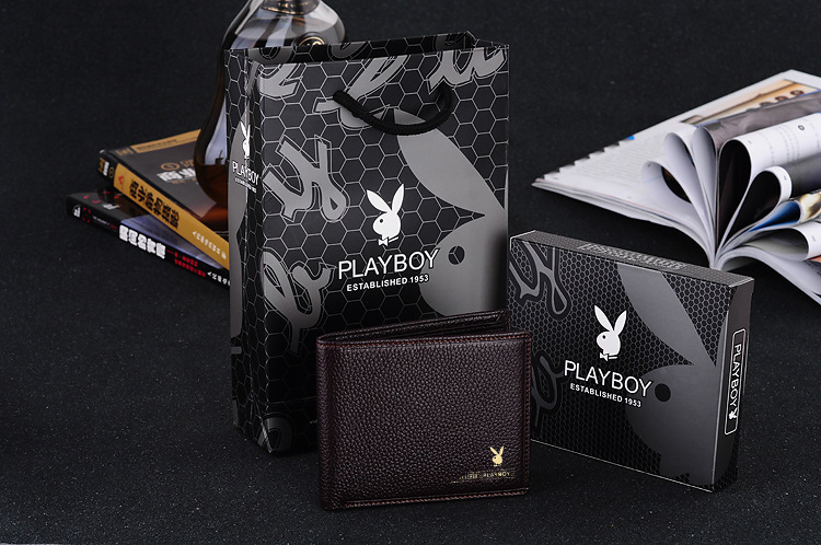 กระเป๋าสตางค์ผู้ชาย PL003 [สีน้ำตาล]