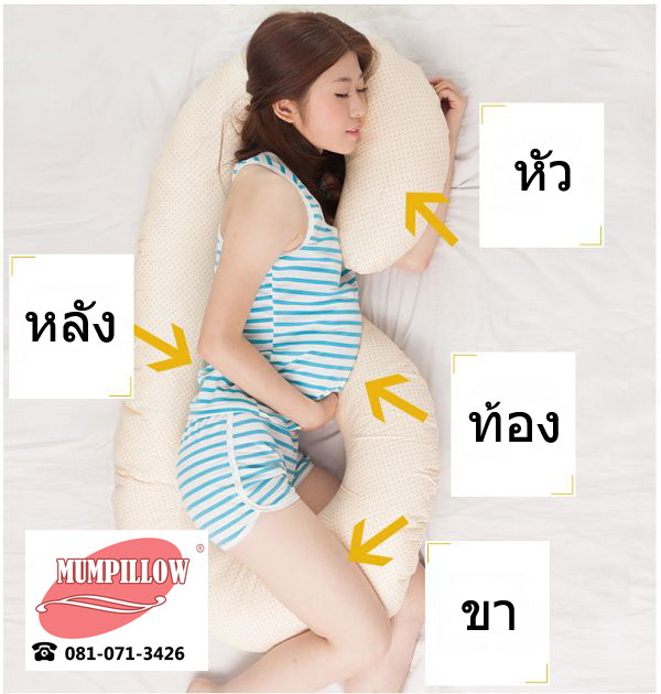 หมอนสำหรับคนท้อง รูปตัวซี