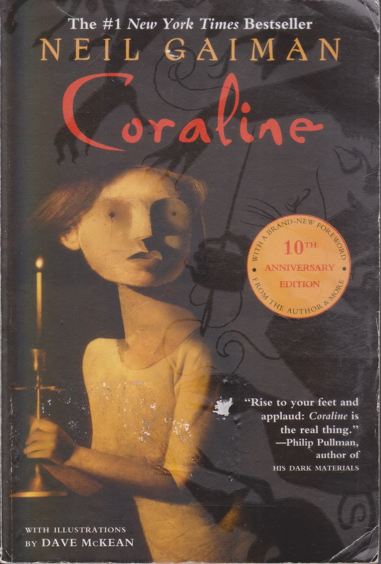 นิยายภาษาอังกฤษ Coraline 10th Anniversary Edition by Neil Gaiman (*มีขีดเส้นใต้และไฮไลต์)