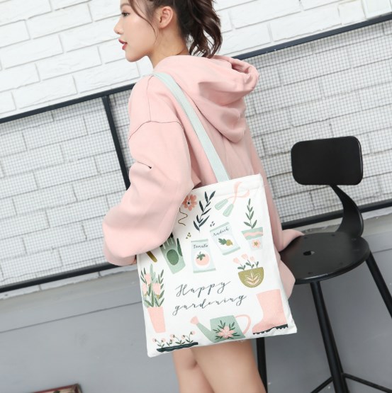 กระเป๋าผ้า canvas สไตล์เกาหลี mooseefah