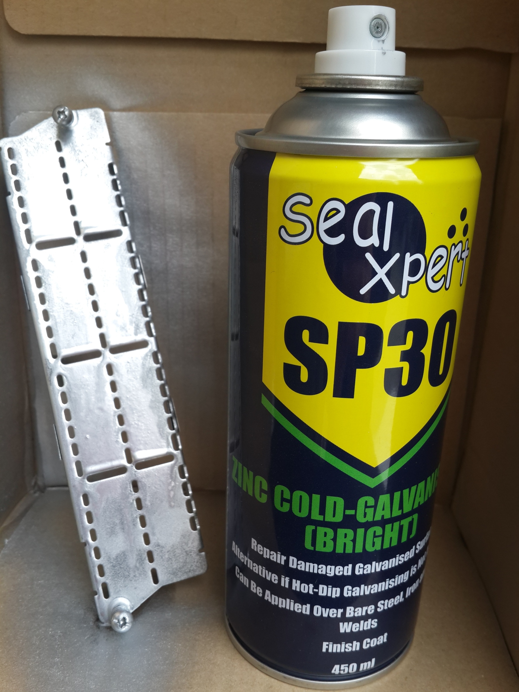 SP30 Zinc Cold-Galvanising (Bright) สเปรย์สังกะสีเหลวสีเทาเงิน เหมาะสำหรับโละหะที่เกิดสนิมแล้ว ใช้ป้องกันและยับยั้งสนิม