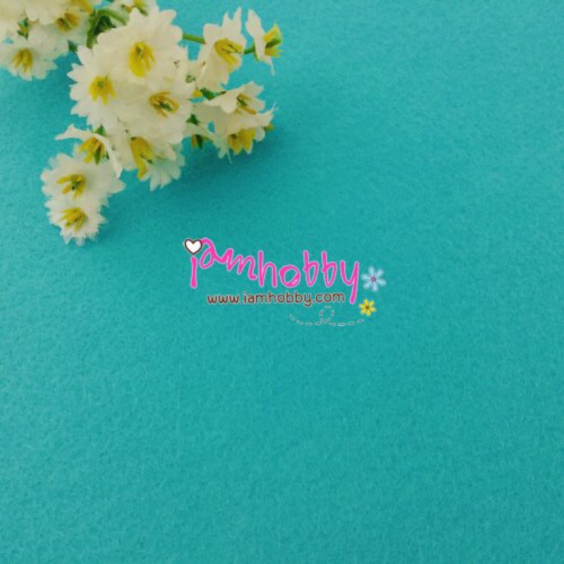 ผ้าสักหลาด สีพื้น แบบแข็ง หนา 1 มิล โทนสีเขียว (เลือกสี)