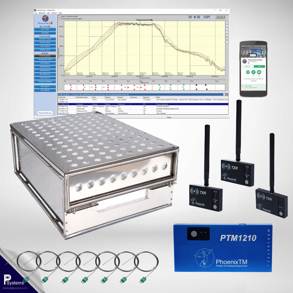 PhoenixTM 10Ch Water Quench RF Temperature Profile System l เครื่องบันทึกอุณหภูมิสำหรับอุตสาหกรรมอลูมิเนียม ขึ้นรูปด้วยกรรมวิธีทางความร้อนตามมาตฐาน CQI-9