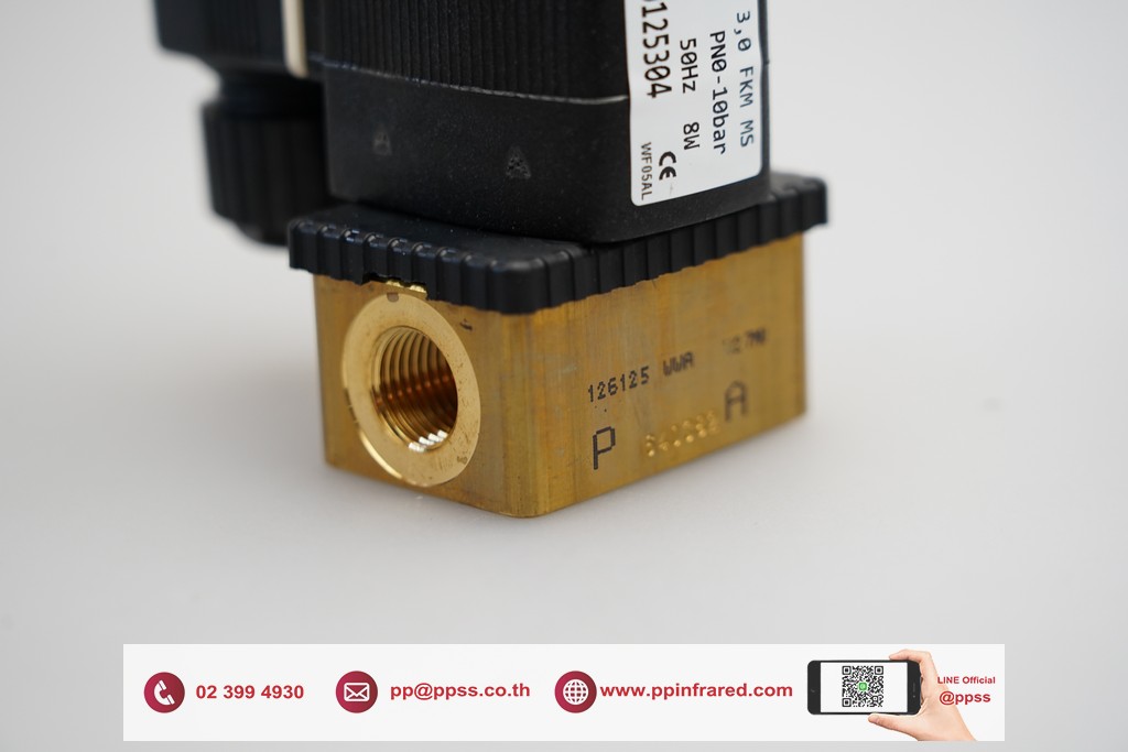 BURKERT 1/4" 230V Gas Solenoid Valve IP65 "Germany" l โซลินอยวาล์วแก๊ส รุ่นกันน้ำ