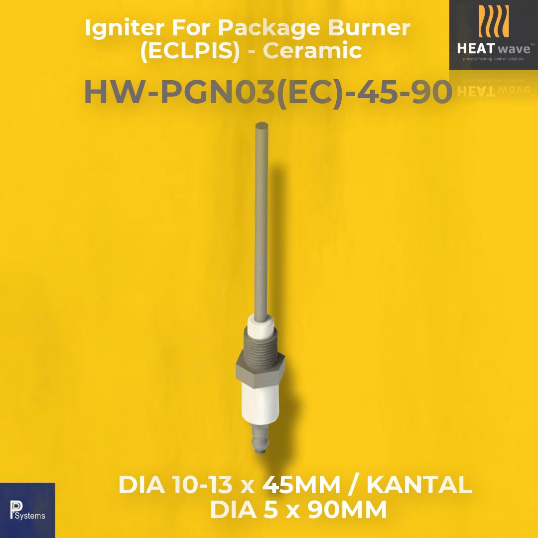 HEATwave Strength Type Flame Sensor Dia 10-13 x 45mm / KANTAL Dia 5 x 90mm for Industrial ECLPIS Package Burner l ก้านโลหะหุ้มเซรามิคส์ ทรงตรง สำหรับตรวจจับเปลวไฟ เครื่องพ่นไฟอุตสาหกรรม