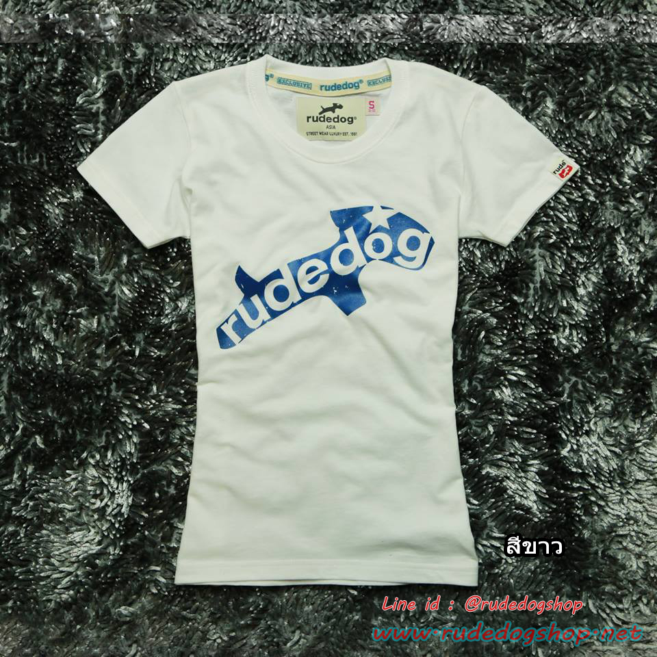 เสื้อยืด Rudedog ผู้หญิง รุ่น BigDog 2016 สีขาว