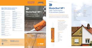 Master Seal NP1 ผลิตภัณฑ์ยาแนวเชื่อมรอยต่อประเภทโพลียูรีเทน