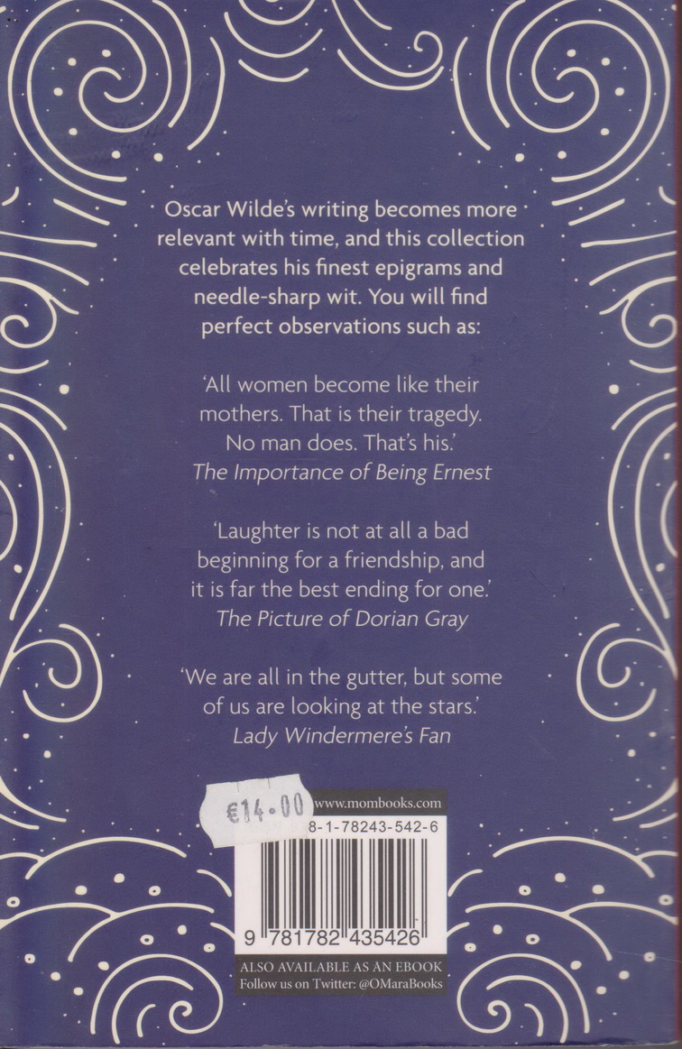 หนังสือภาษาอังกฤษ The Wicked Wit of Oscar Wilde by Maria Leach