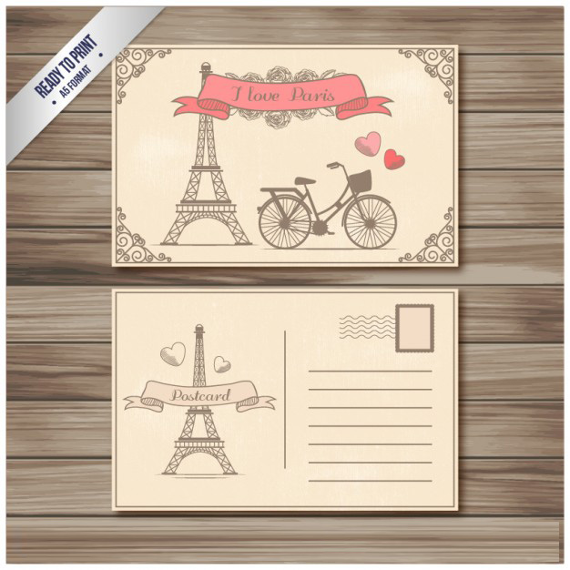 โปสการ์ด Postcard สไตล์การออกแบบดีไซน์แนววินเทจทำให้โปสการ์ดมีความสวยงามลงตัว โปสการ์ด ไว้สำหรับ ส่งบทความถึงคนสำคัญ // ตัวอย่างดีไซน์ โปสการ์ด Postcard พิมพ์โปสการ์ด โปสการ์ดสวยๆ Chill Shop Package