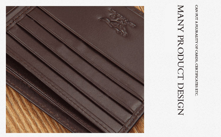 กระเป๋าสตางค์ผู้ชาย SEPT WOLVES รหัส SW001 [สีน้ำตาล]