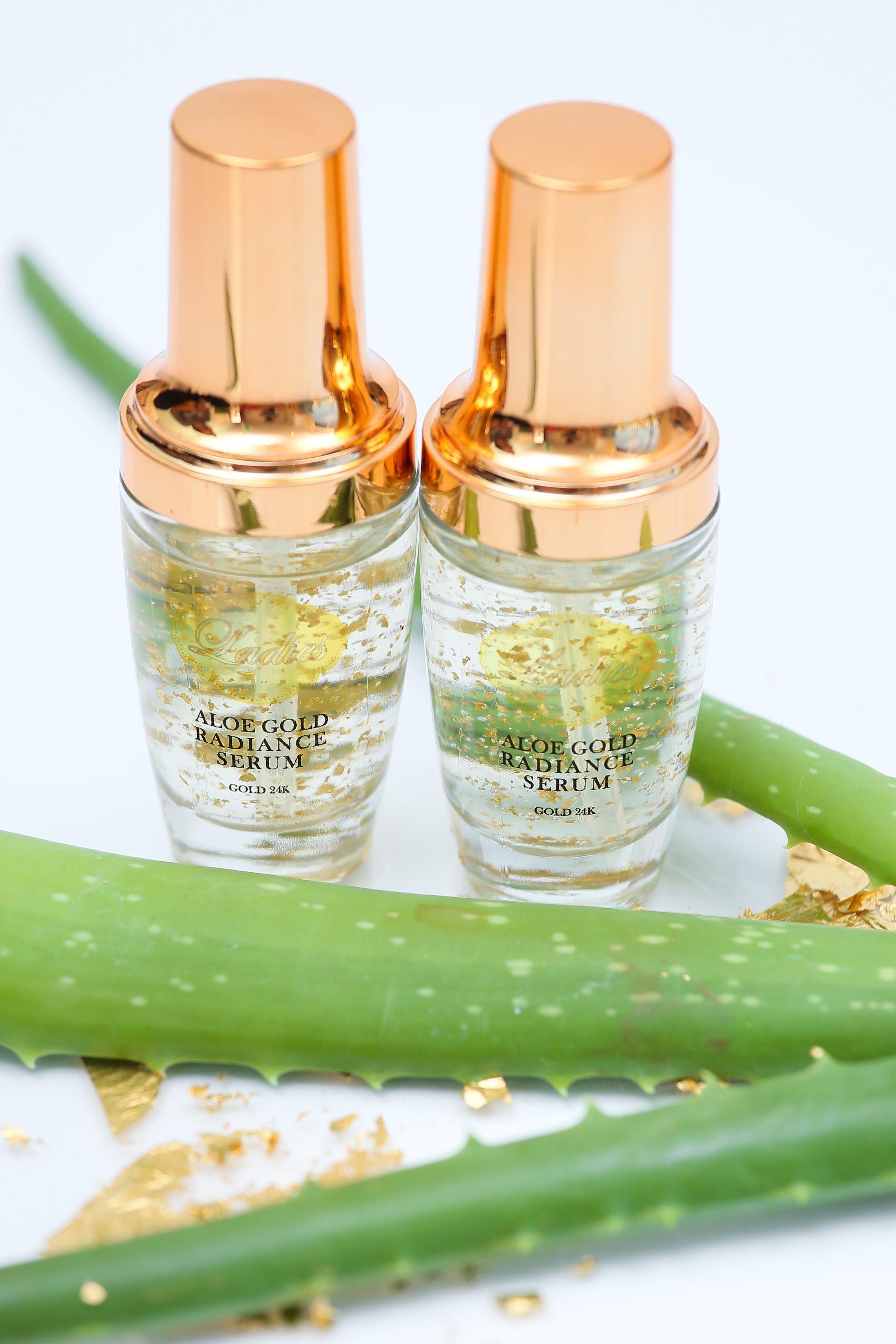Ladies Aloe Gold Radiance Serum เซรั่มว่านหางจระเข้เข้มข้นผสมทองคำ 24K