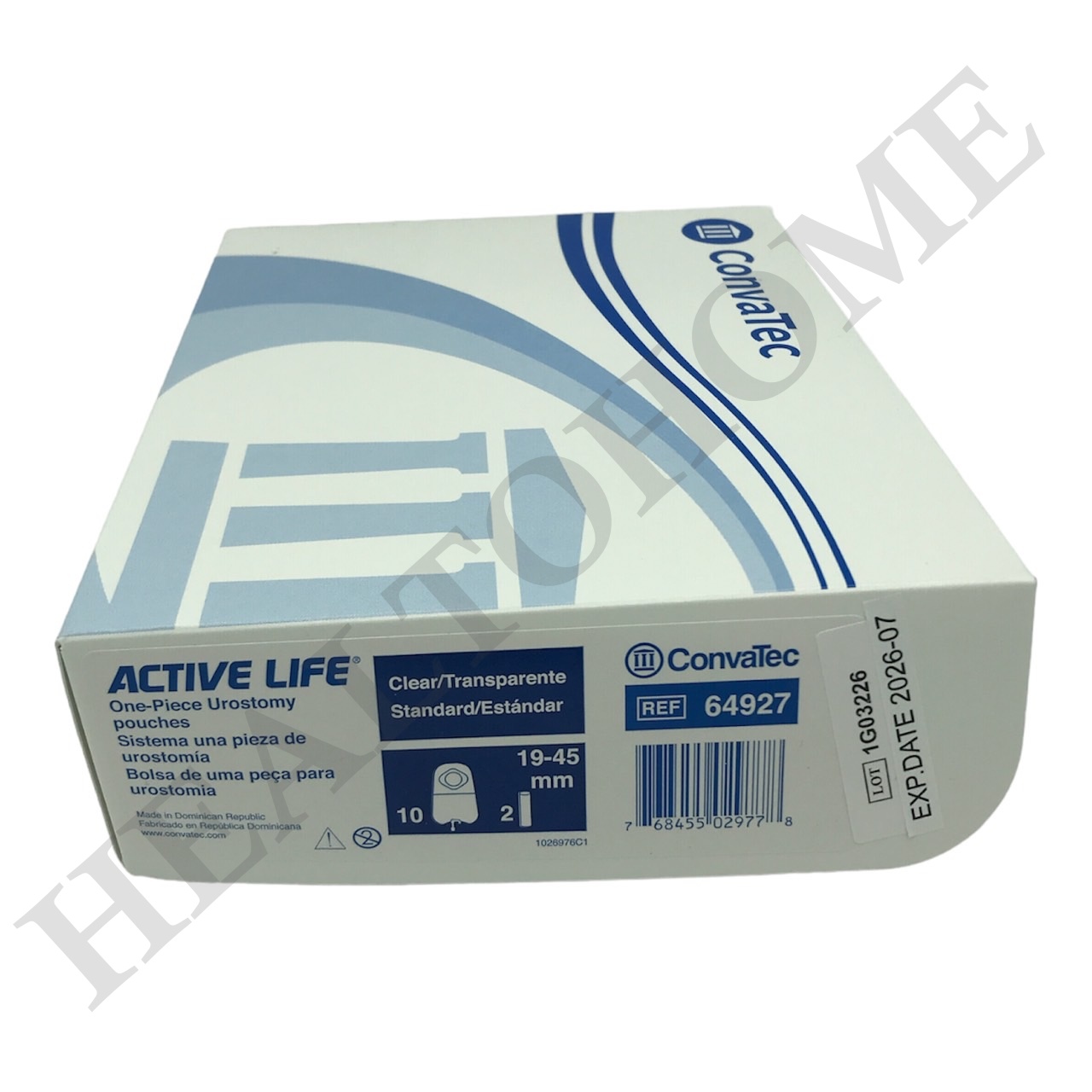 Convatec Activelife ถุงเก็บปัสสาวะหน้าท้อง (Urostomy Bag) แบบชิ้นเดียว ขนาด 19-45 มม.