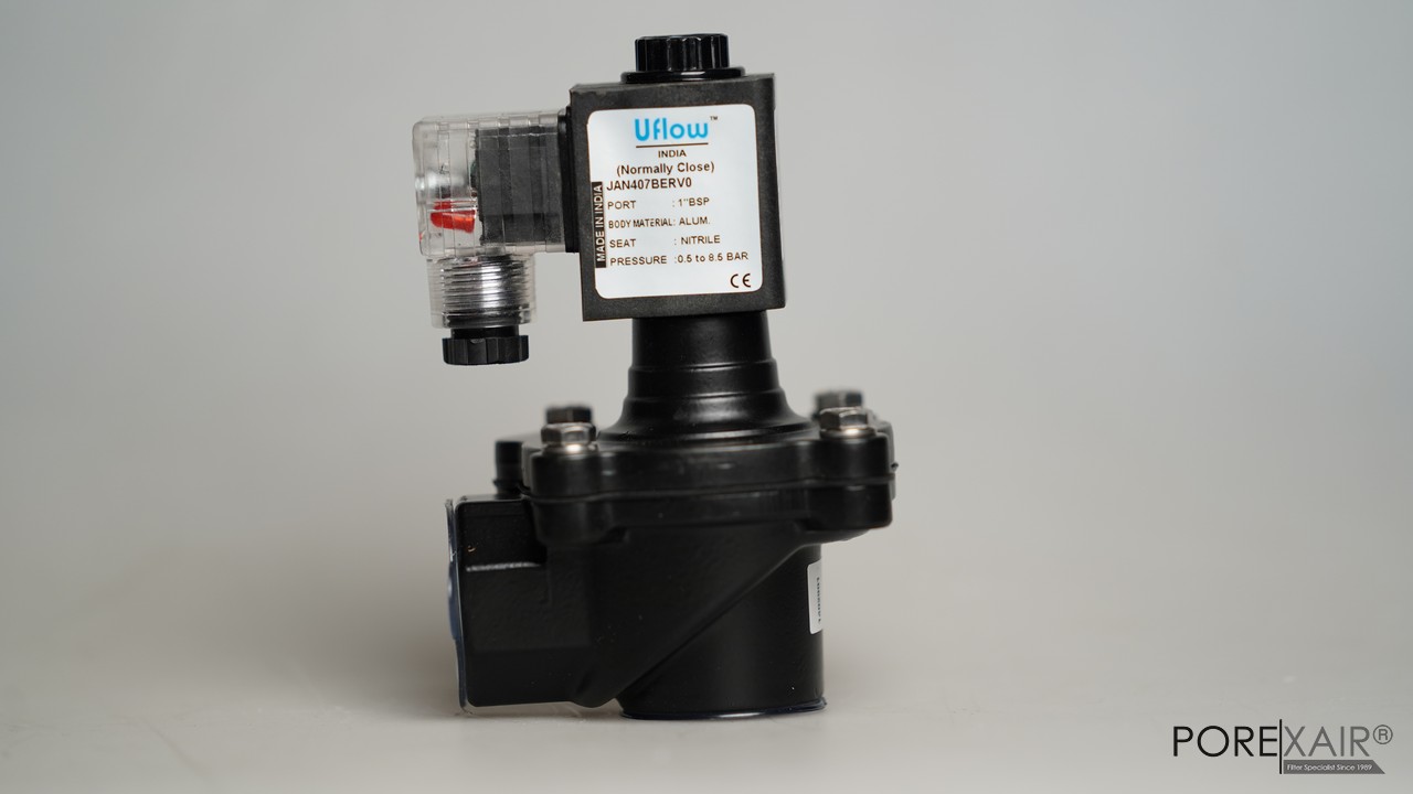 UFLOW 1" Pulse Jet Dust Collector Angle Type Solenoid Valve 220V NC "INDIA" l โซลินอยด์วาล์วกำจัดฝุ่น พัลส์วาล์ว ทำความสะอาดถุงกรองฝุ่น