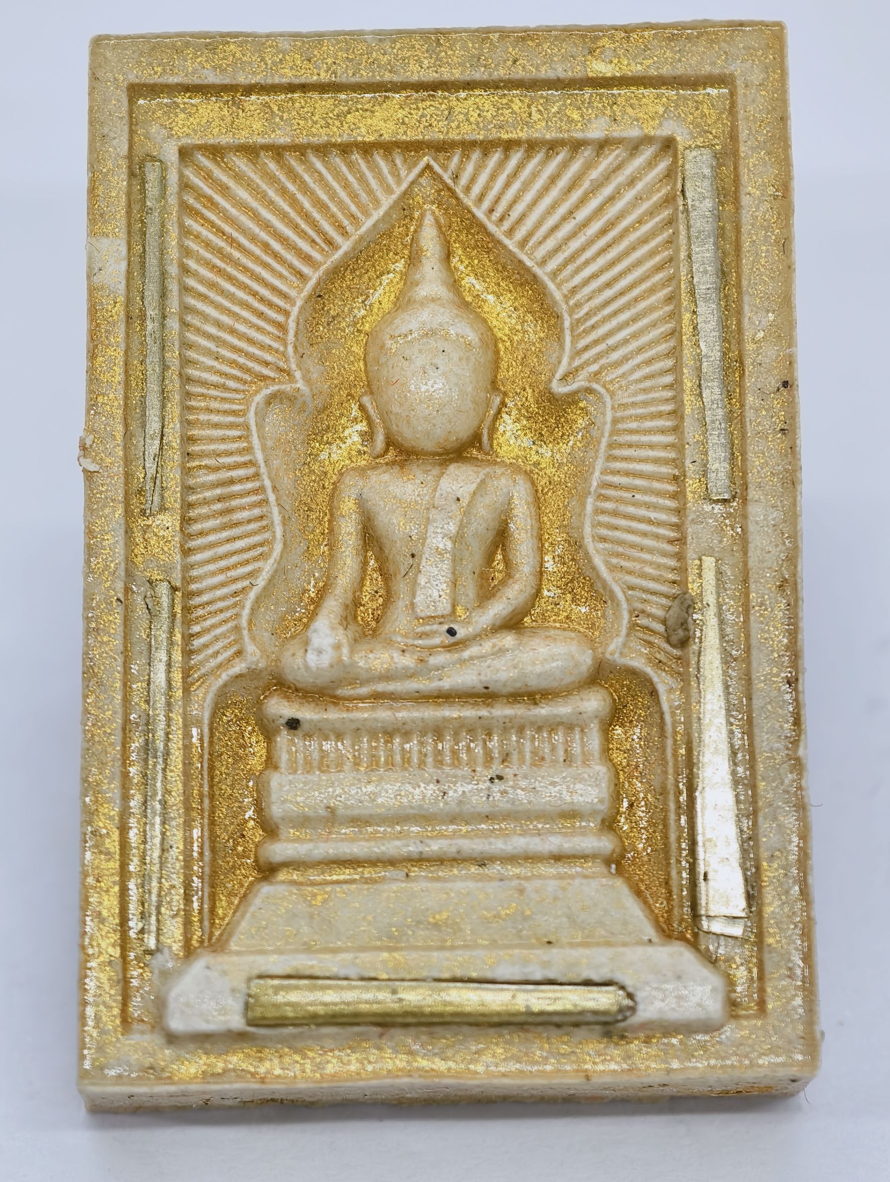 หลวงปู่จื่อ วัดเขาตาเงาะอุดมพร พระสมเด็จ แหวกม่าน มหาโชค ตะกรุดเงิน 5 ดอก KA2484