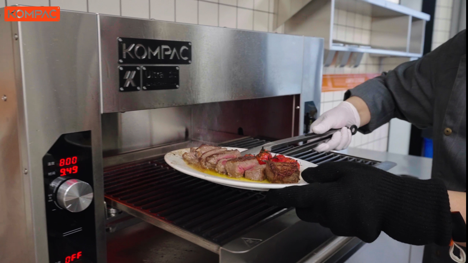 KOMPAC x ND-1 500-800°C Ultra Chef Series Electric Steakhouse Broiler Grill l เตาย่างสเต็กอินฟาเรด 500-800องศาเซลซียส ขนาดใหญ่ ระบบไฟฟ้า สำหรับร้านอาหาร