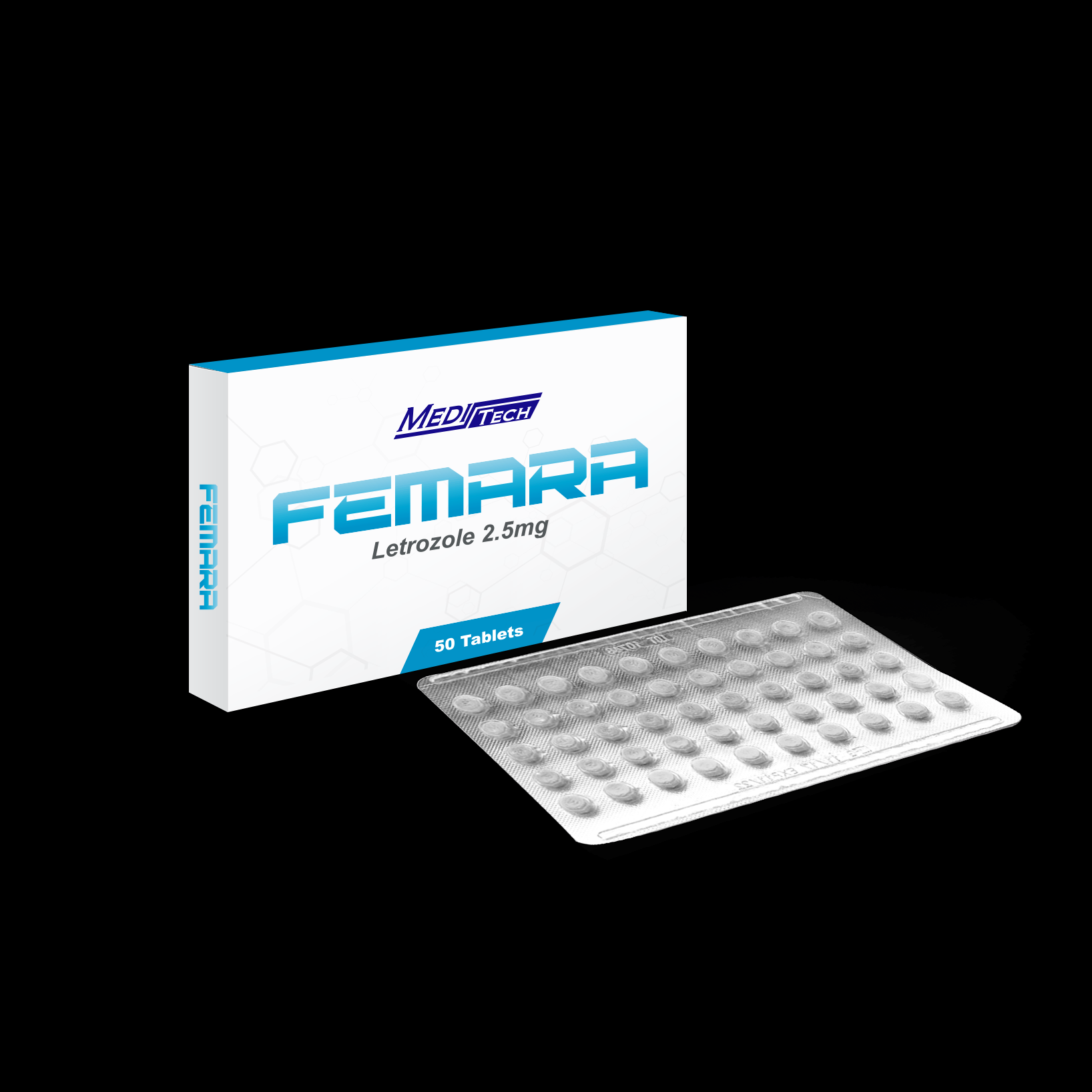 LETRO-2.5 FEM่ARA Letrozole เฟมาร่า 2.5mg 50Tab