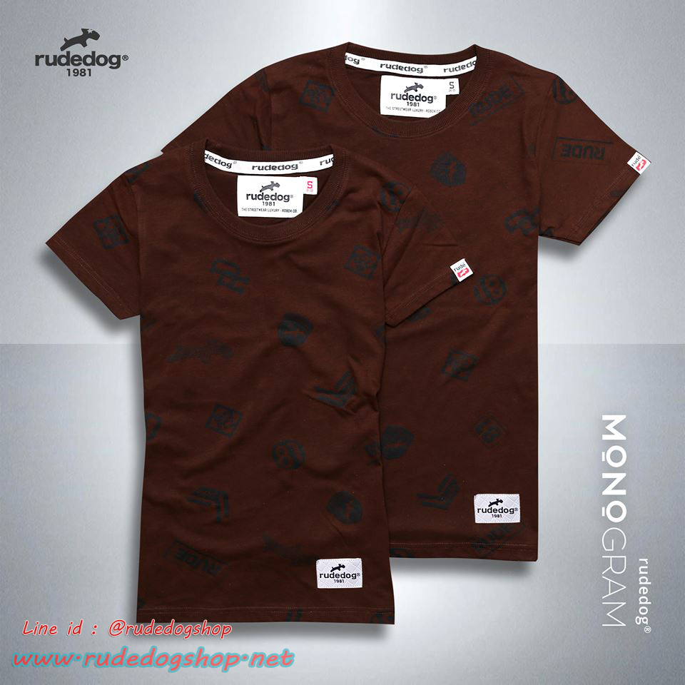 เสื้อยืดแขนสั้น Rudedog รุ่น MonoGram Size L