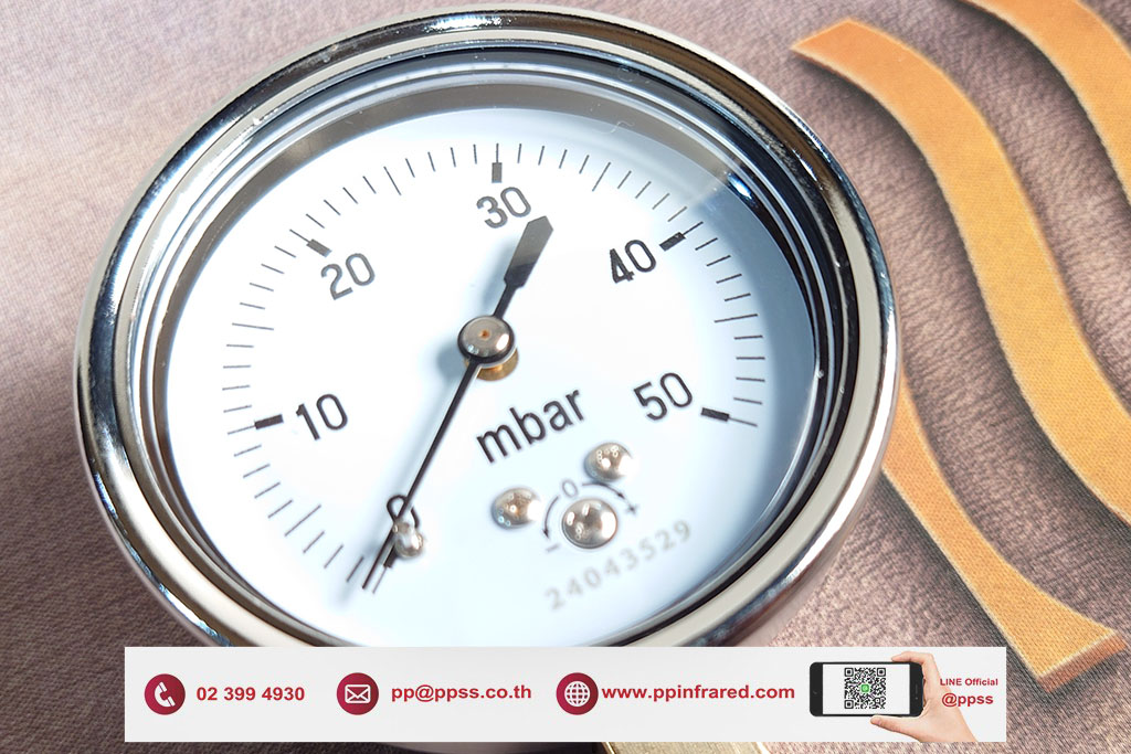 HEATWAVE Pressure Gauge 0-50 mbar l เกจวัดแรงดันแก๊สช่วงแรงดันต่ำ