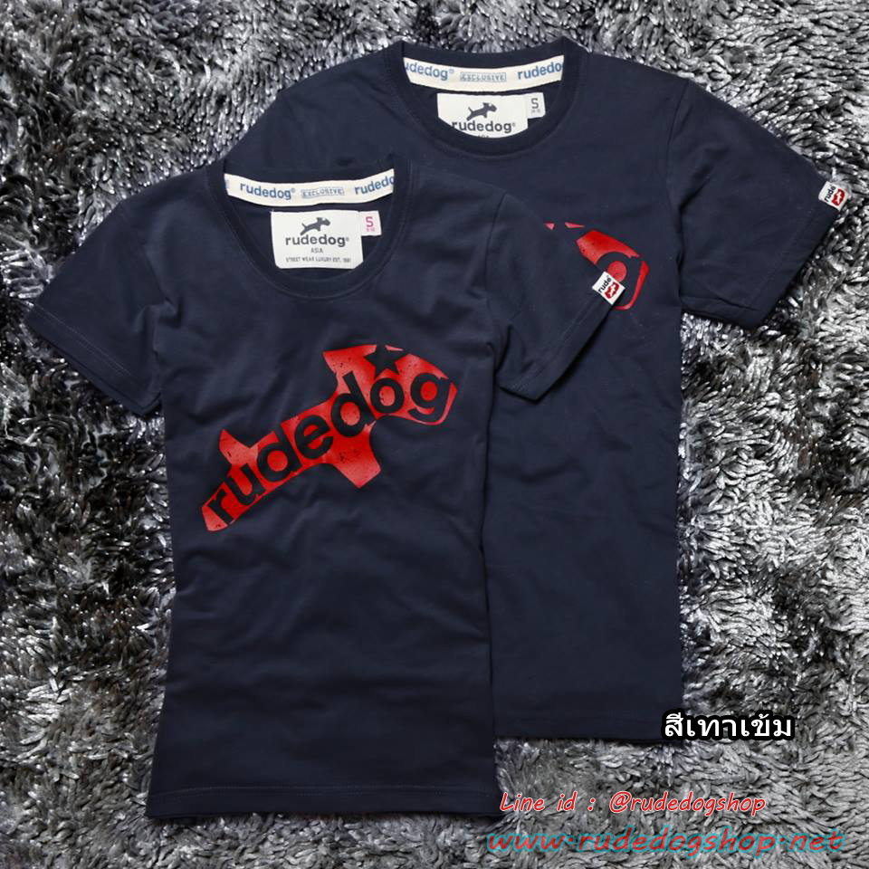 เสื้อยืด Rudedog ผู้หญิง รุ่น BigDog 2016 สีเทาดิน