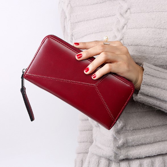 กระเป๋าสตางค์ผู้หญิงใบยาวซิปรอบ Piece V.Long