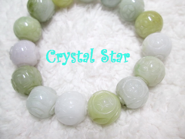 สร้อยข้อมือหยกแกะสลัก