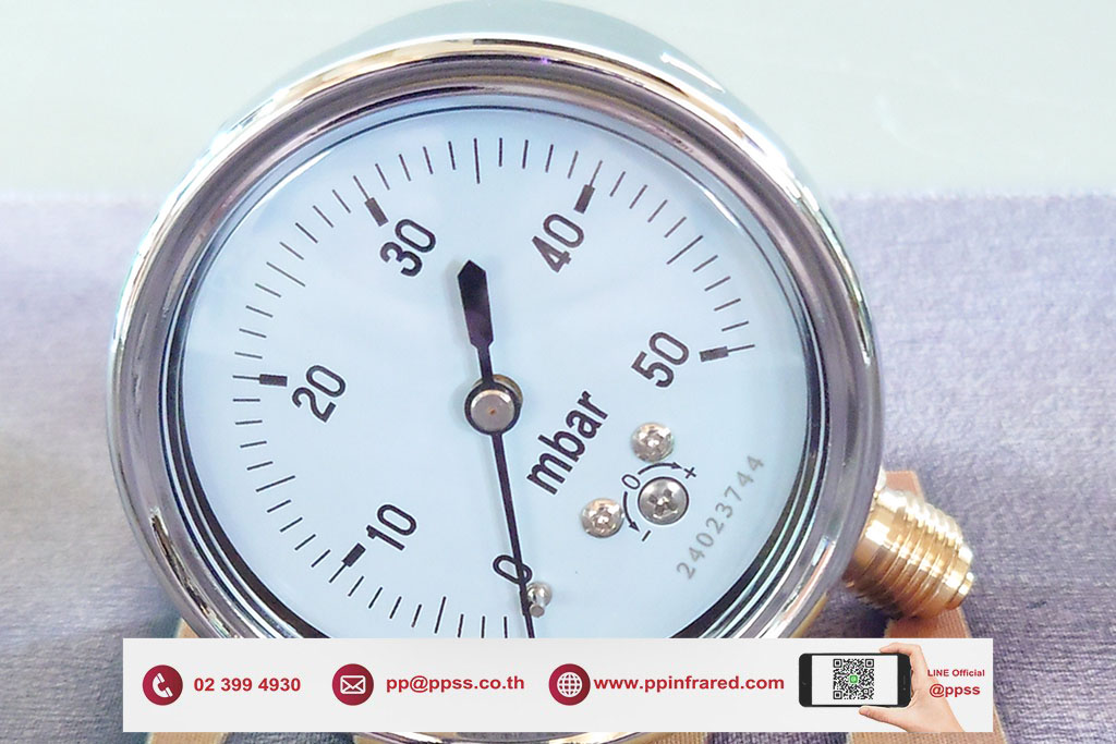HEATWAVE Pressure Gauge 0-50 mbar l เกจวัดแรงดันแก๊สช่วงแรงดันต่ำ