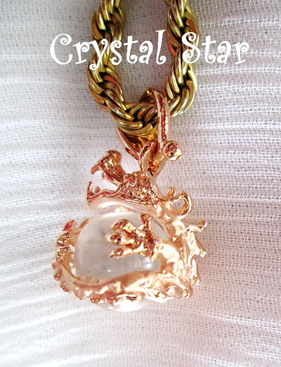 จี้มังกร+ลูกแก้ว