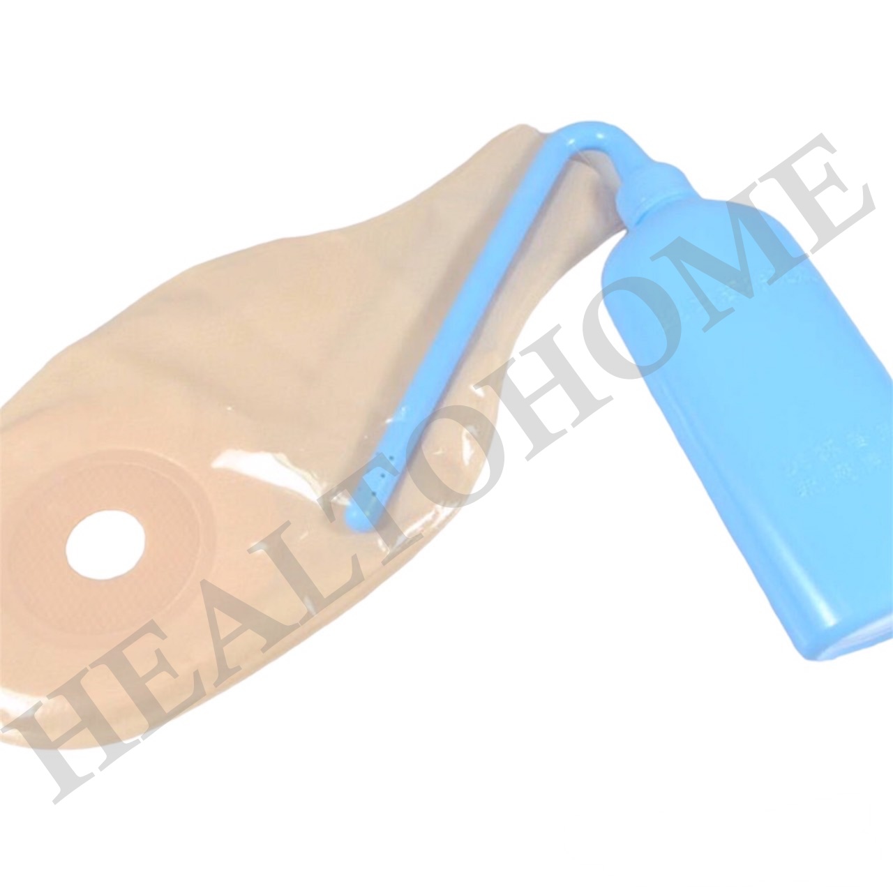 กระบอกน้ำล้างถุงหน้าท้อง 350 มล.(พลาสติกสีฟ้า)