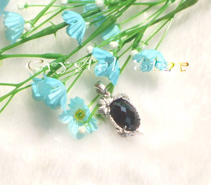 จี้นิล ประดับ CZ ตัวเรือนเงิน