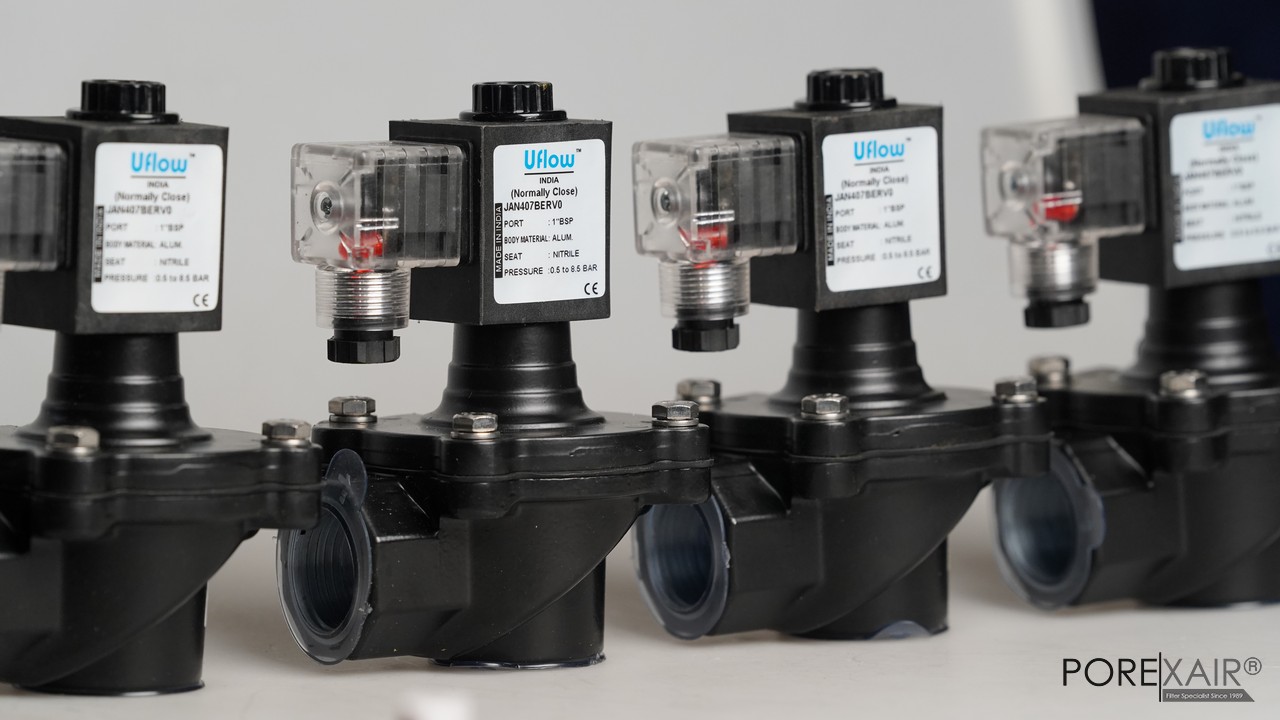 UFLOW 1" Pulse Jet Dust Collector Angle Type Solenoid Valve 220V NC "INDIA" l โซลินอยด์วาล์วกำจัดฝุ่น พัลส์วาล์ว ทำความสะอาดถุงกรองฝุ่น