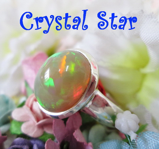 แหวนเงิน+Opal เกรด A